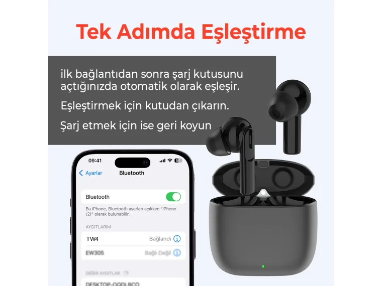 Soundcraft TW4 Bluetooth 5.4 Metalik Kasalı IPX4 Su — görsel 4