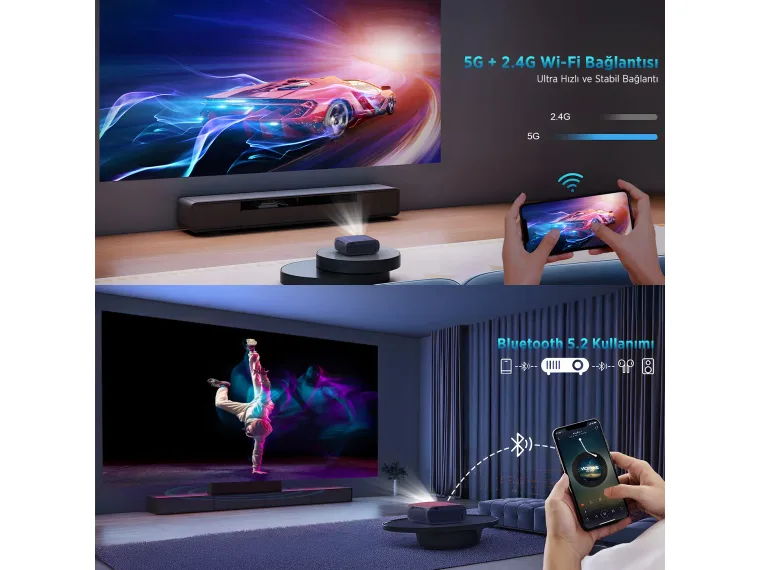 Vega III Android Projeksiyon Cihazı Full HD 1920×1080 — görsel 7