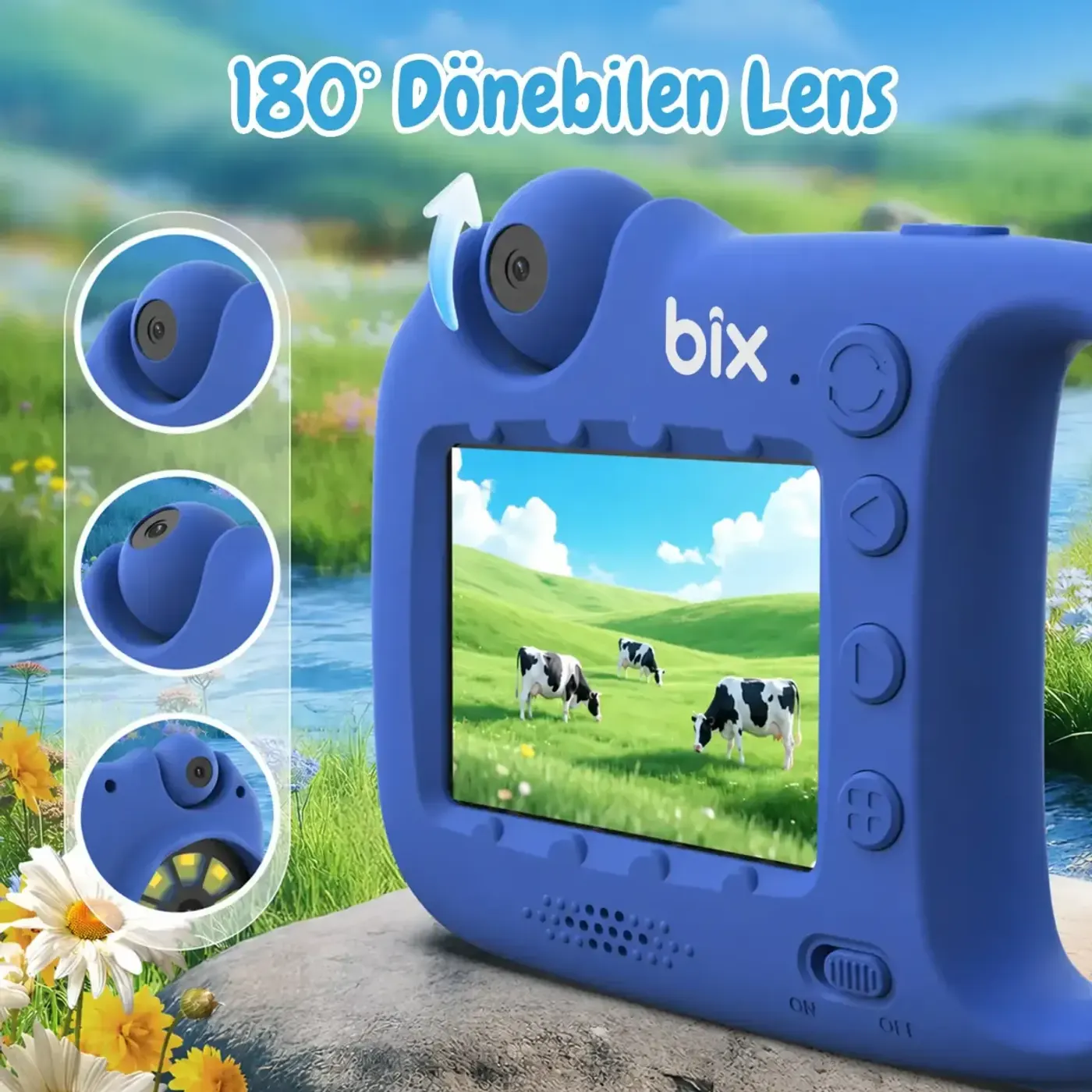 Bix Kids W1 900X Yakınlaştırmalı Taşınabilir Dijital — görsel 5